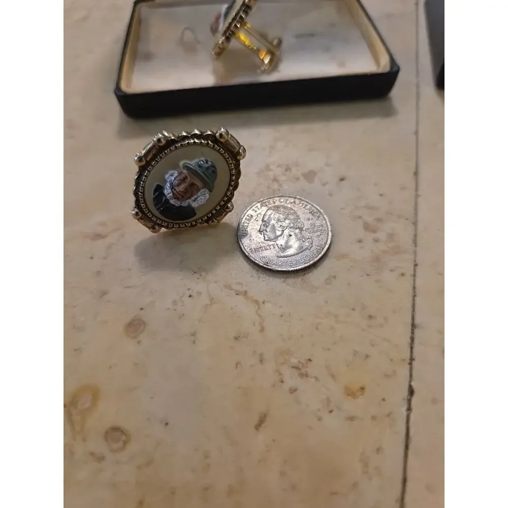 Salty‎ Sailor Carved Cameo Cufflinks
